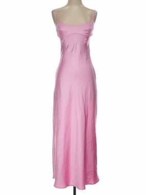ZARA Pink Slip Maxi dress - Women's Satin-Length dress
